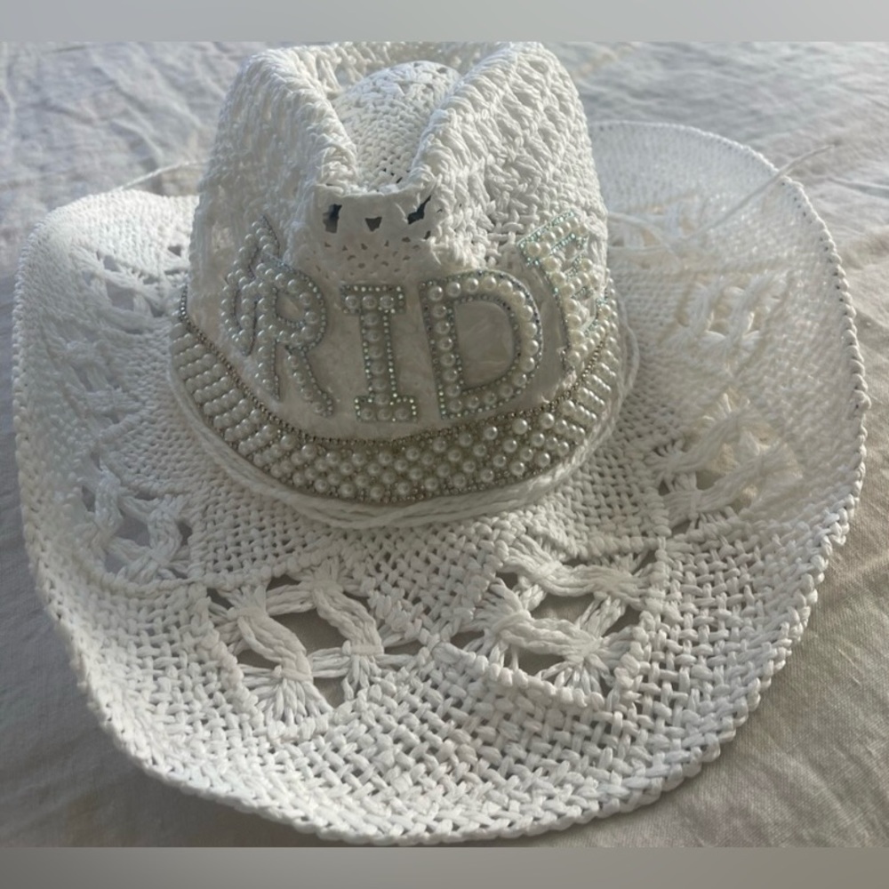 Nasty gal bride cowboy hat